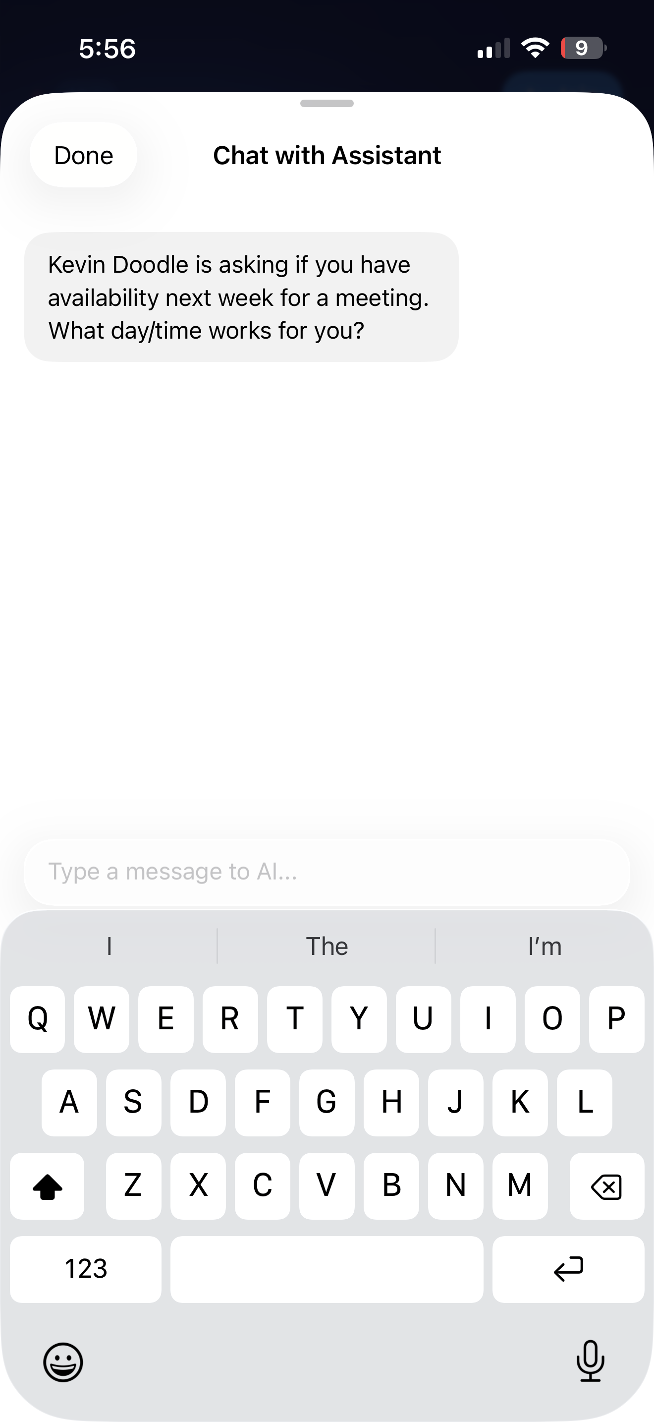 Sending the assistant an instruction mid call